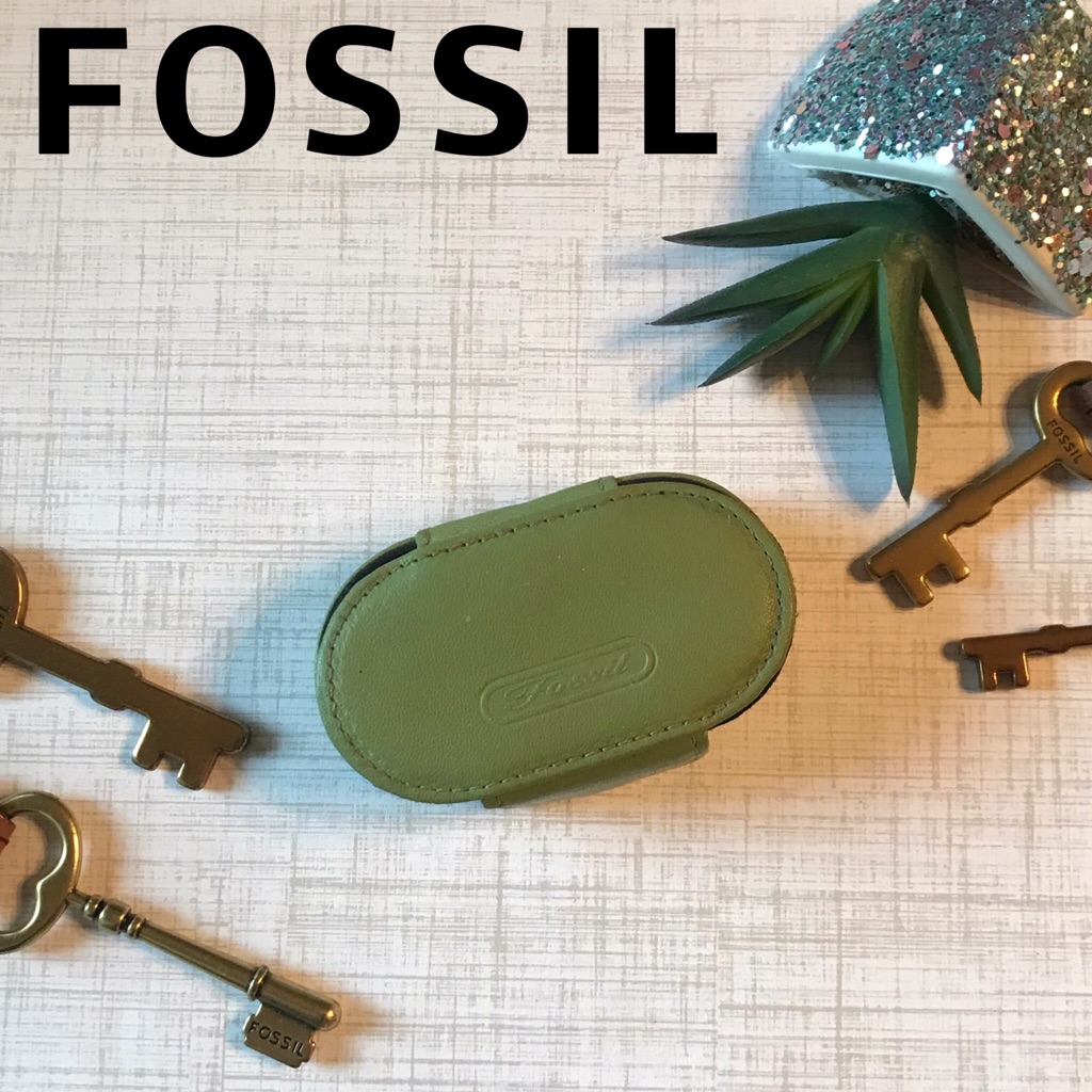 Fossil Leather Contact Lenses Case